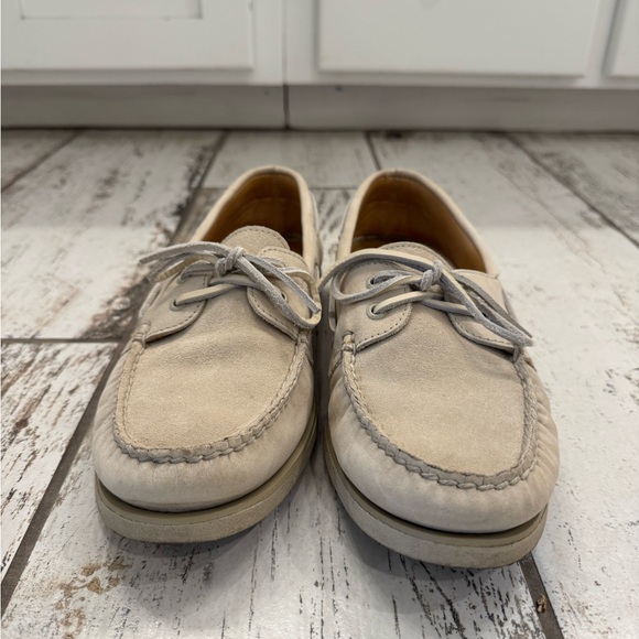 Sperry Gold Cup White Suede sz 10.5 - Picture 1 of 8